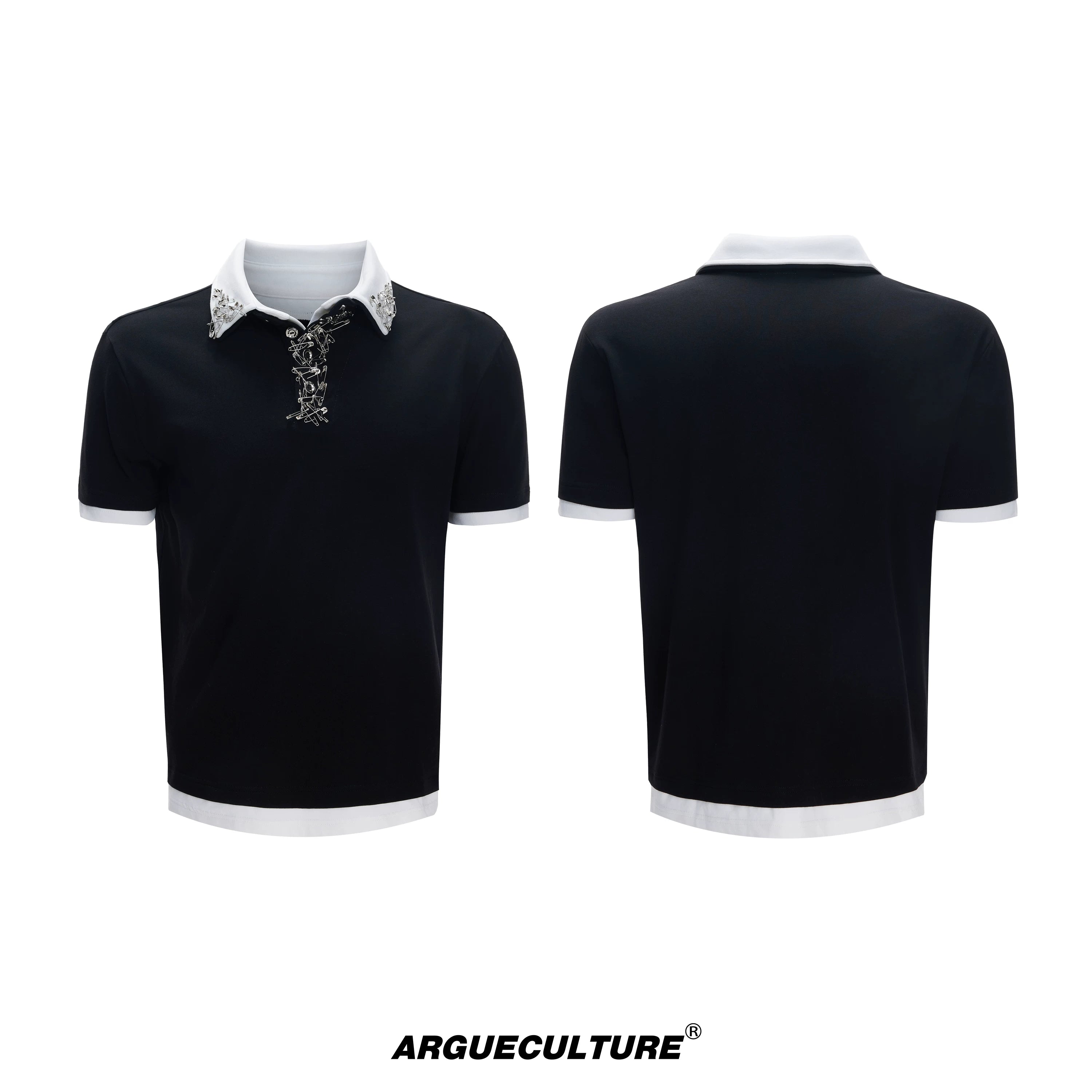 oversized-contrast-collar-pin-tee-unisex-streetwear-black