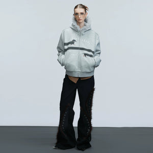 Detail of the 100% cotton fabric and rhinestone design elements