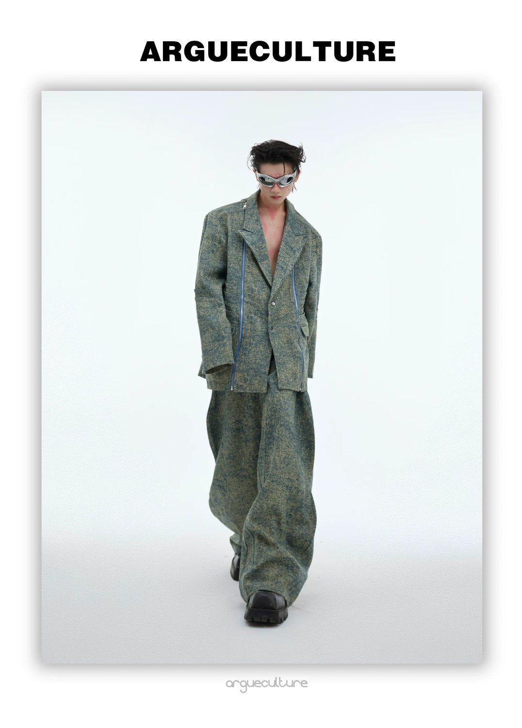 desc::oversized-deconstructed-3d-denim-blazer-with-metal-zips-detail-img-4