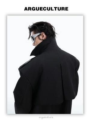 desc::oversized-deconstructed-trench-coat-with-padded-shoulders-detail-img-5