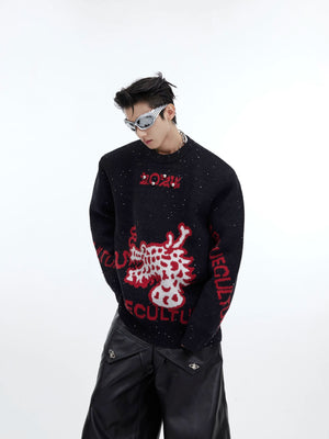 oversized-dragon-shimmer-knit-sweater-streetwear-pullover-black