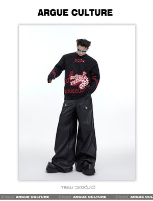 desc::oversized-dragon-shimmer-knit-sweater-streetwear-pullover-detail-img-4