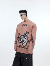 oversized-dragon-shimmer-knit-sweater-streetwear-pullover-pink