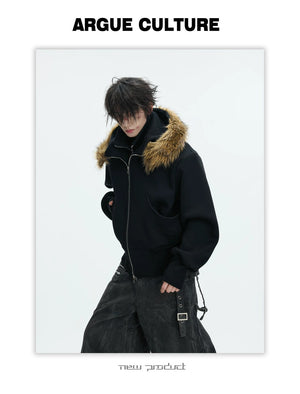 desc::oversized-fake-two-piece-sherpa-lined-hoodie-detail-img-7