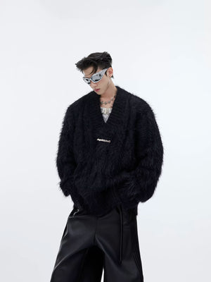 oversized-faux-mink-v-neck-sweater-mens-streetwear-black