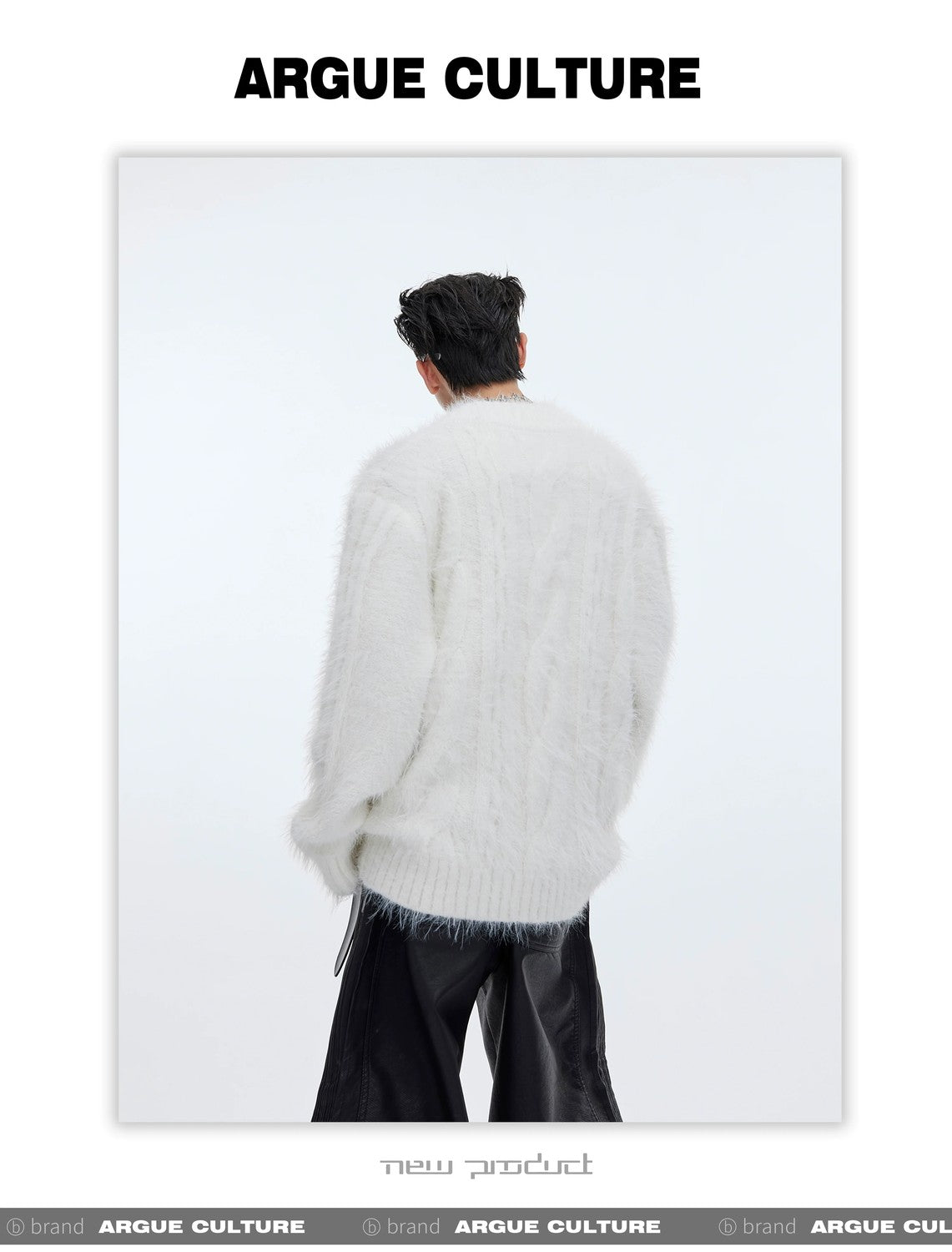 desc::oversized-faux-mink-v-neck-sweater-mens-streetwear-detail-img-12