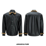 oversized-fur-collar-leather-jacket-gothic-techwear-coat-black-top