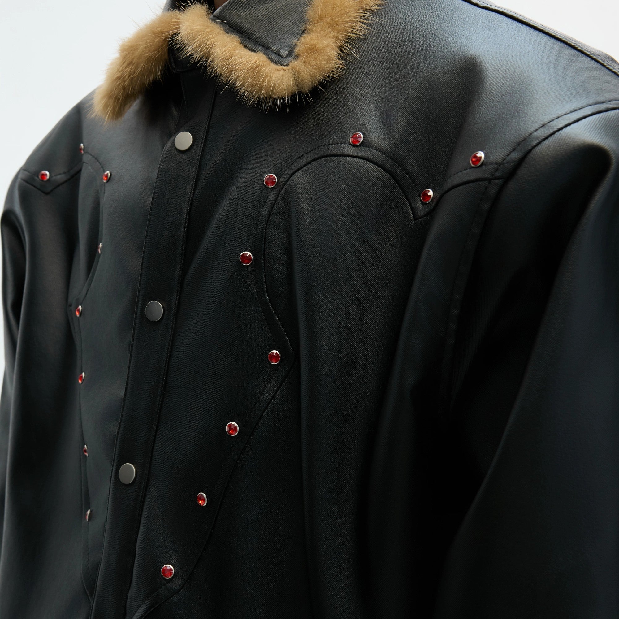 Inside view showing the thick fleece lining and premium cotton material.