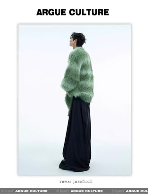 desc::oversized-fuzzy-striped-cardigan-with-scarf-detail-detail-img-3