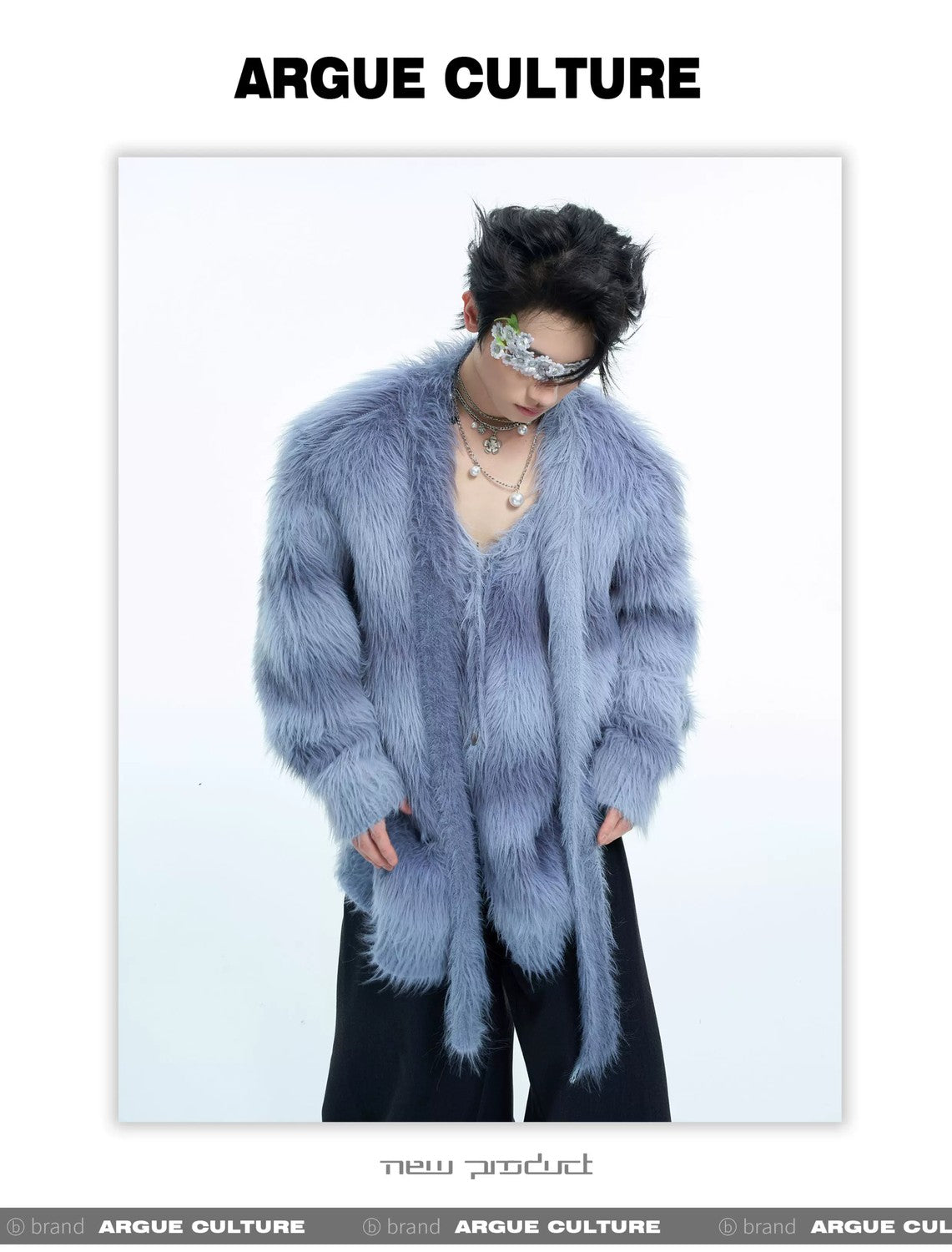 desc::oversized-fuzzy-striped-cardigan-with-scarf-detail-detail-img-6