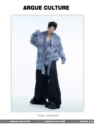 desc::oversized-fuzzy-striped-cardigan-with-scarf-detail-detail-img-8