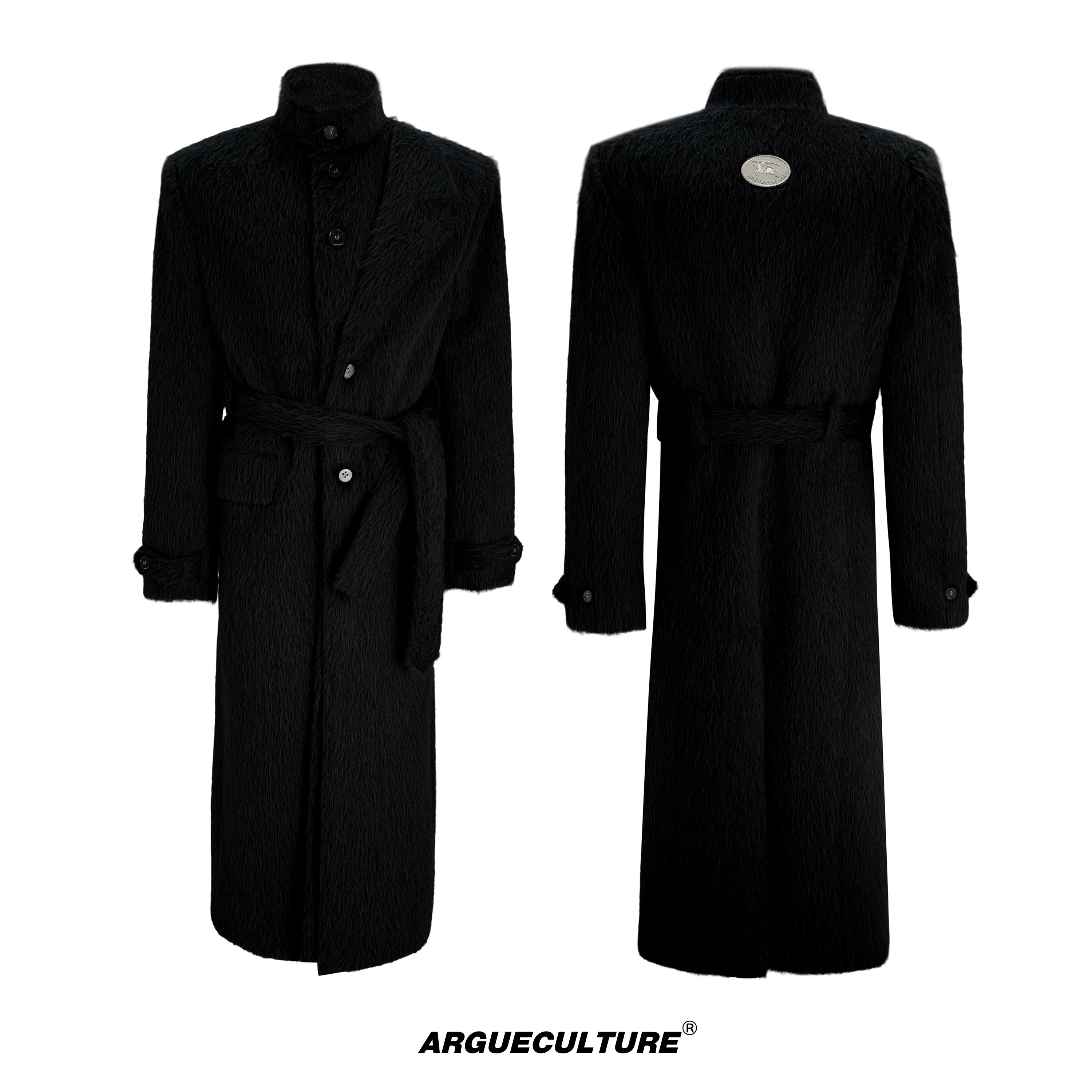oversized-long-wool-blend-trench-coat-with-waist-tie-black