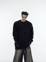 oversized-metal-button-knit-sweater-unisex-streetwear-black