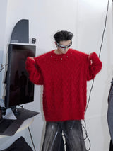 oversized-metal-button-knit-sweater-unisex-streetwear-red