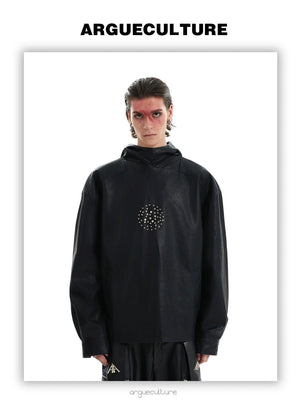 desc::oversized-punk-pu-leather-hoodie-with-rivet-accents-detail-img-3