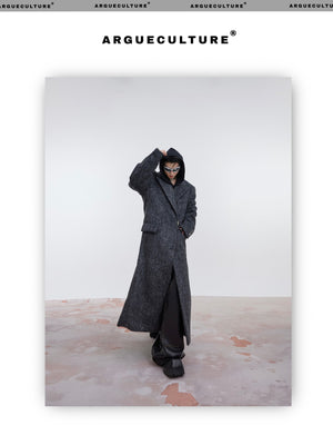 desc::oversized-shoulder-pad-wool-trench-coat-with-metal-buckle-detail-img-1