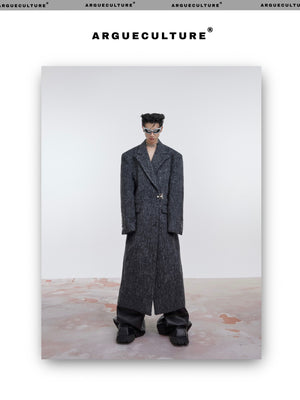 desc::oversized-shoulder-pad-wool-trench-coat-with-metal-buckle-detail-img-4