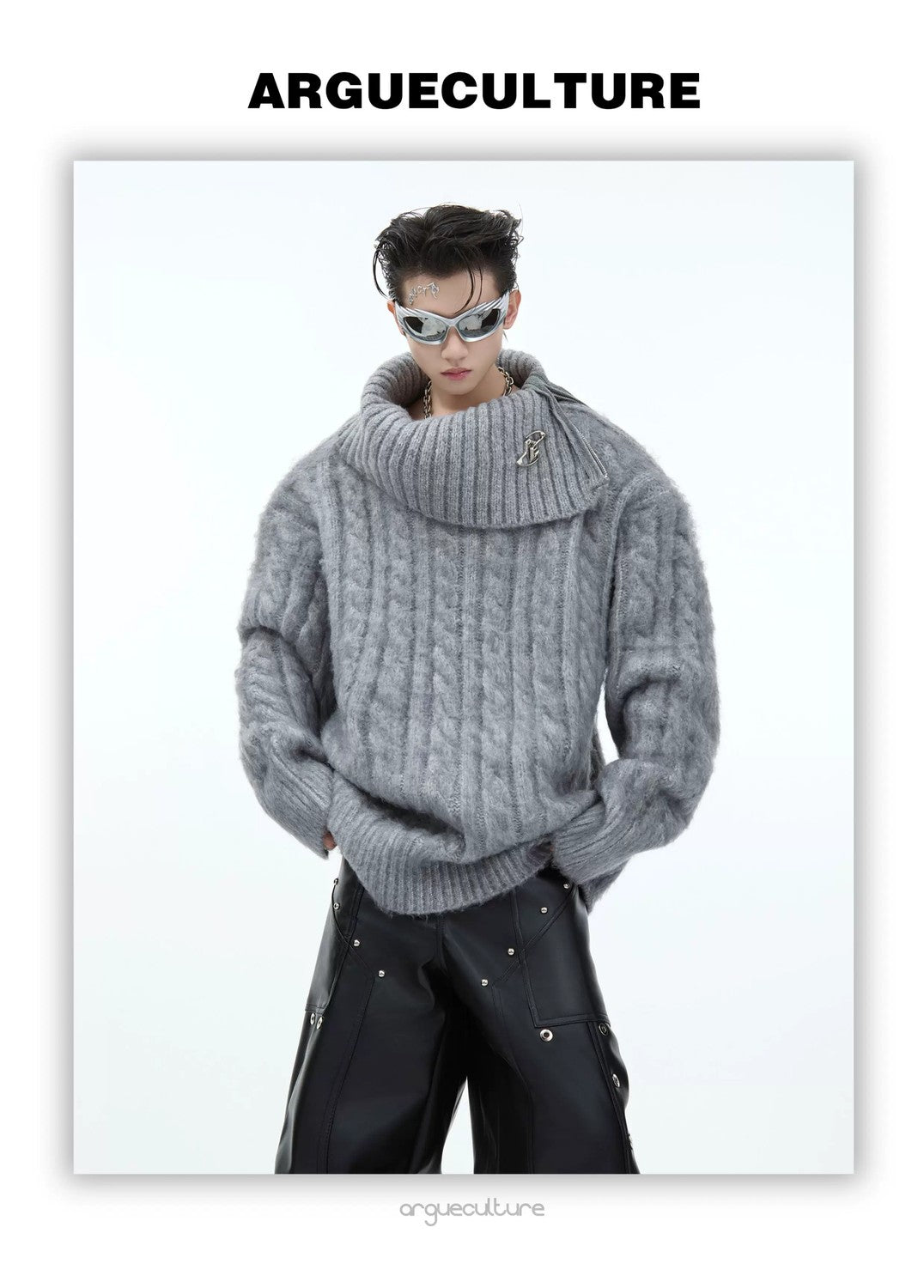 desc::oversized-split-neck-knit-sweater-urban-streetwear-men-detail-img-6