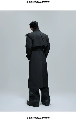 desc::oversized-stripe-patchwork-trench-coat-streetwear-long-jacket-detail-img-10