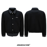 oversized-striped-faux-two-piece-streetwear-cardigan-black-top