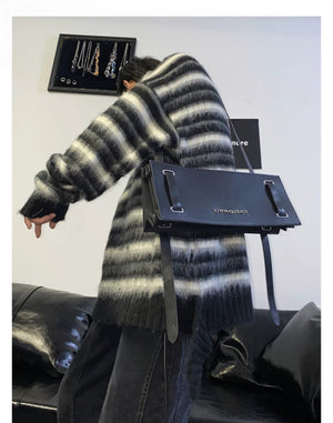 desc::oversized-striped-mohair-sweater-mens-loose-knit-pullover-detail-img-12