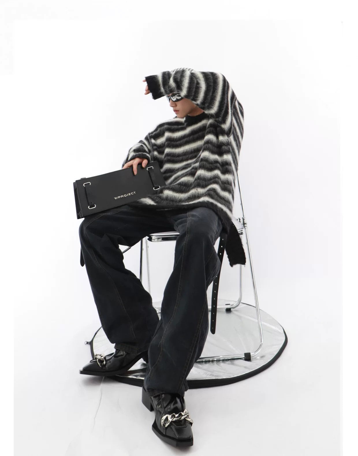 desc::oversized-striped-mohair-sweater-mens-loose-knit-pullover-detail-img-8