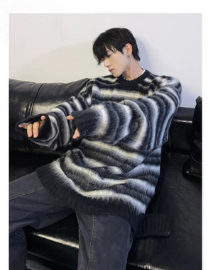 desc::oversized-striped-mohair-sweater-mens-loose-knit-pullover-detail-img-9