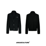 oversized-v-neck-knit-cardigan-with-metal-buttons-black