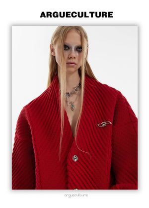 desc::oversized-v-neck-knit-cardigan-with-metal-buttons-detail-img-11