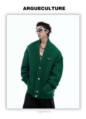 desc::oversized-v-neck-knit-cardigan-with-metal-buttons-detail-img-9