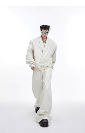 desc::oversized-v-neck-streetwear-sweatshirt-set-with-metal-accents-detail-img-2