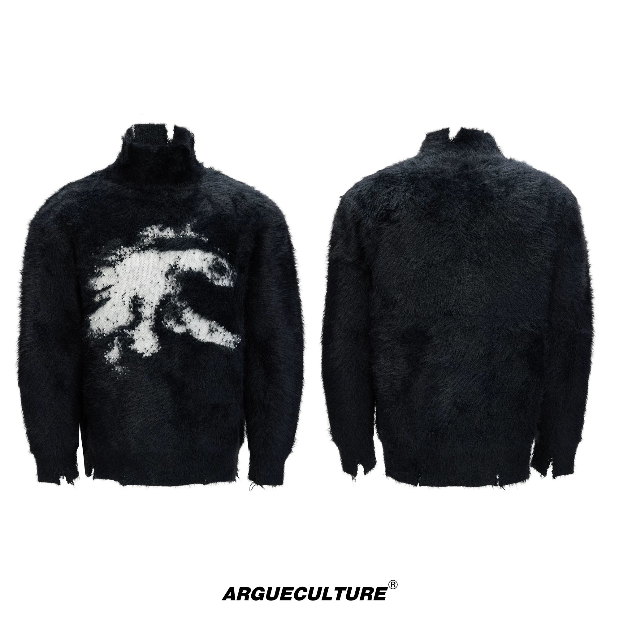 oversized-year-of-the-horse-patchwork-mock-neck-sweater-black