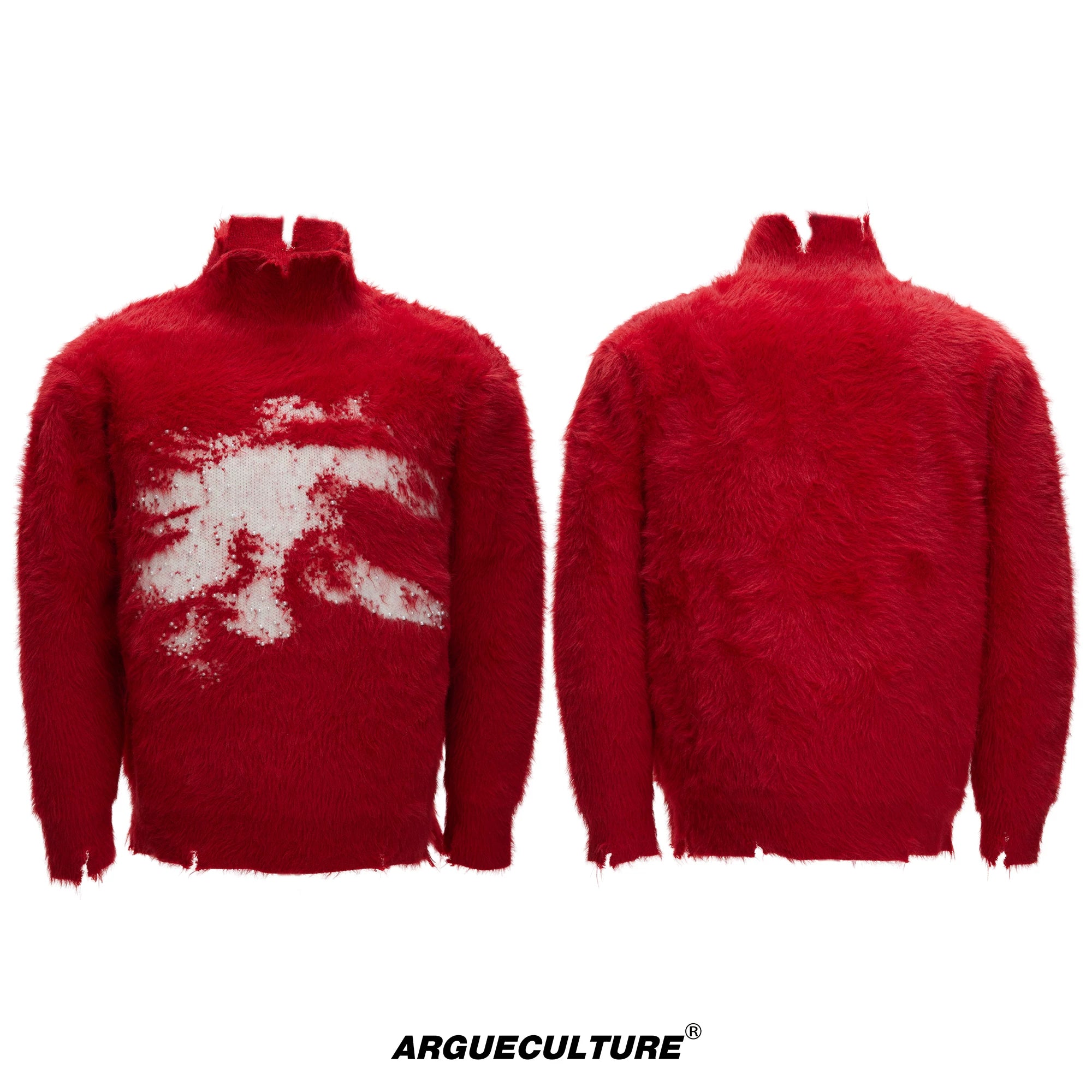 oversized-year-of-the-horse-patchwork-mock-neck-sweater-red