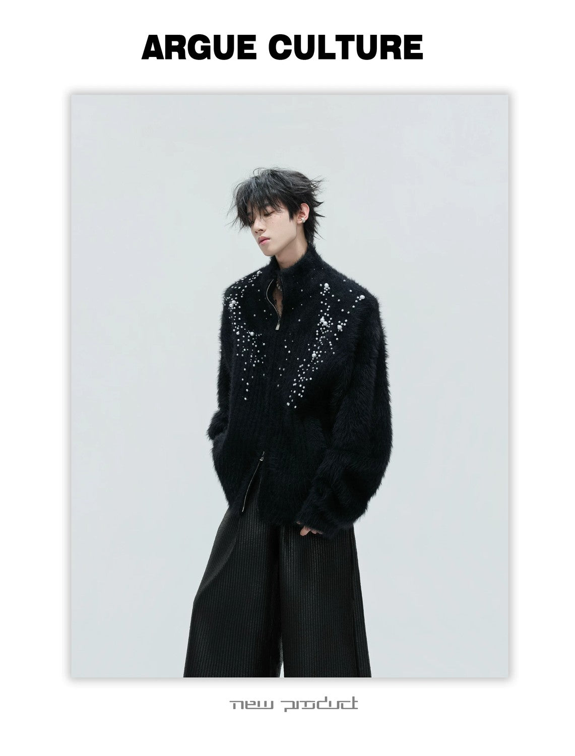 desc::pearl-accented-high-neck-wool-cardigan-slim-fit-knitwear-detail-img-7