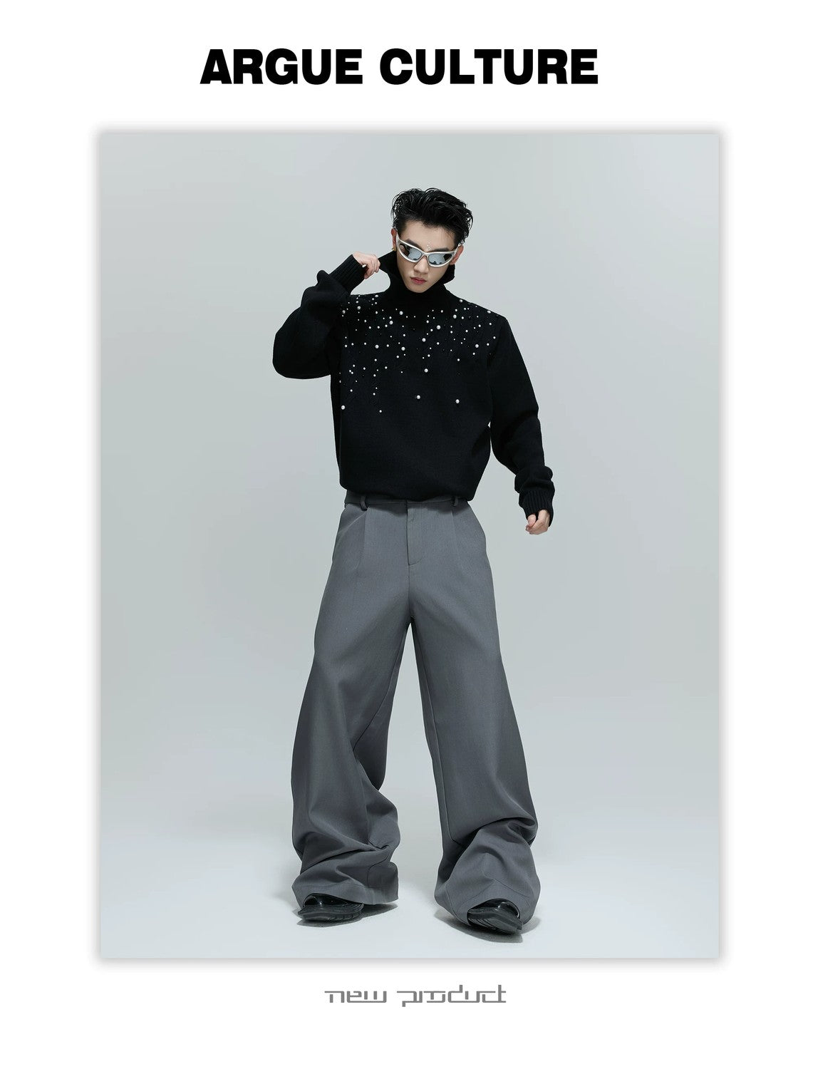 desc::pearl-cable-knit-turtleneck-heavyweight-loose-sweater-detail-img-13