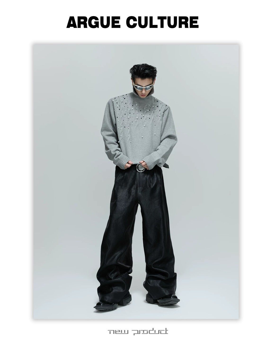 desc::pearl-cable-knit-turtleneck-heavyweight-loose-sweater-detail-img-17