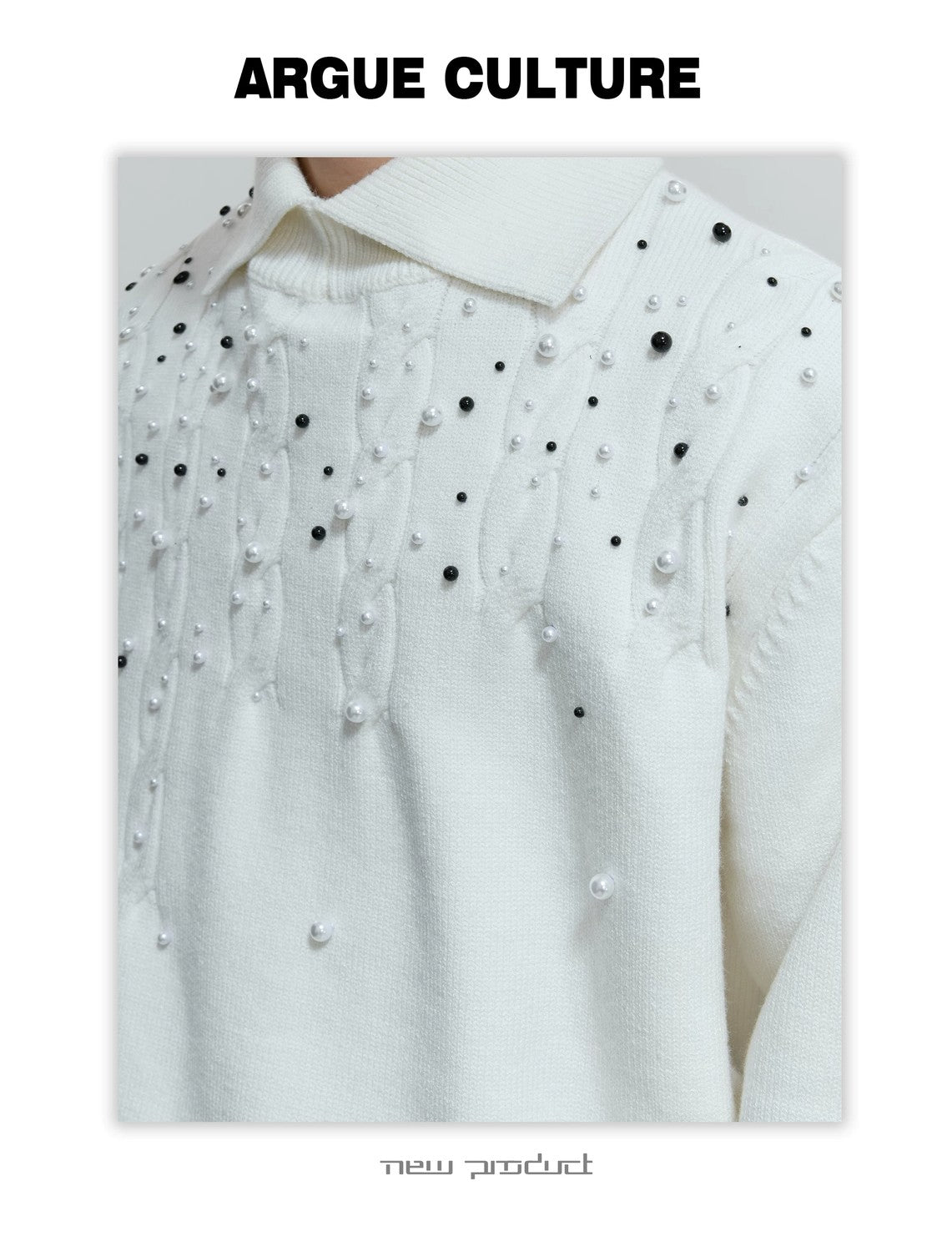 desc::pearl-cable-knit-turtleneck-heavyweight-loose-sweater-detail-img-6