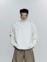 pearl-cable-knit-turtleneck-heavyweight-loose-sweater-white-top