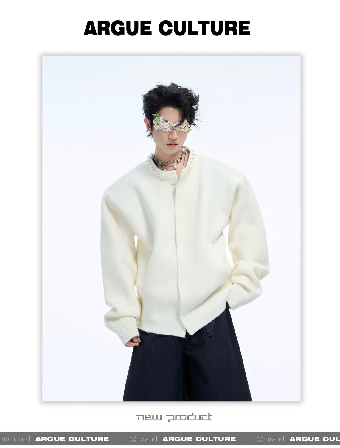 desc::pearl-embellished-cropped-cardigan-loose-knit-sweater-detail-img-1