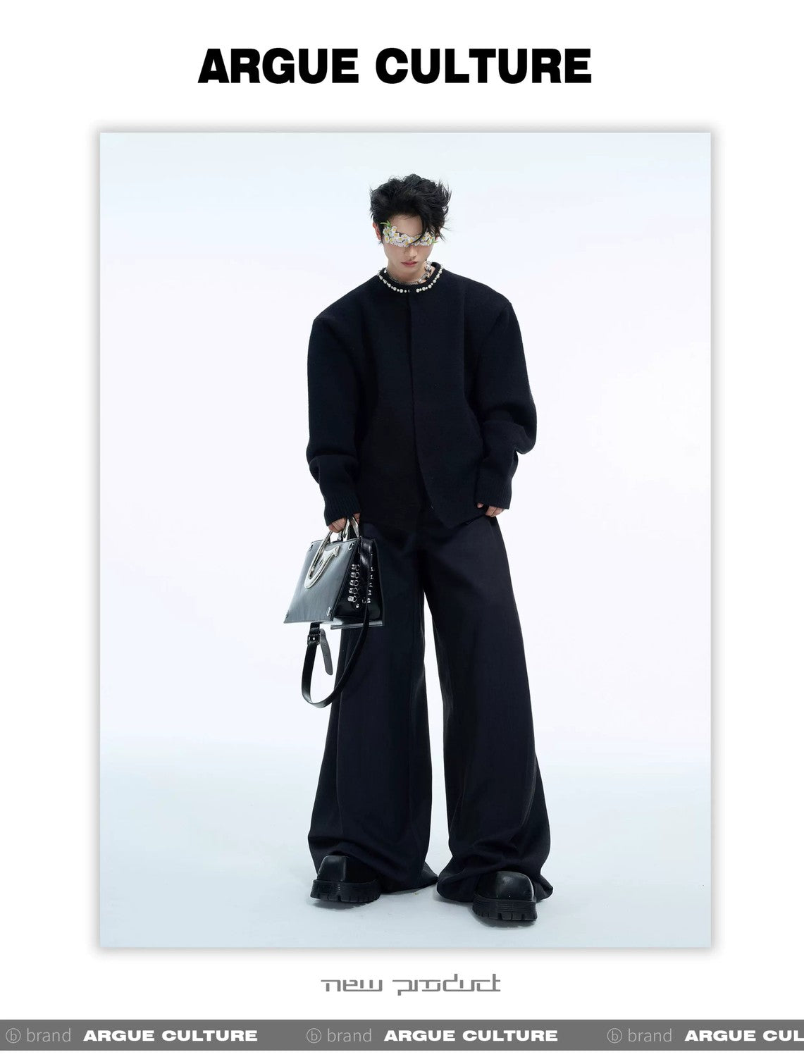 desc::pearl-embellished-cropped-cardigan-loose-knit-sweater-detail-img-13