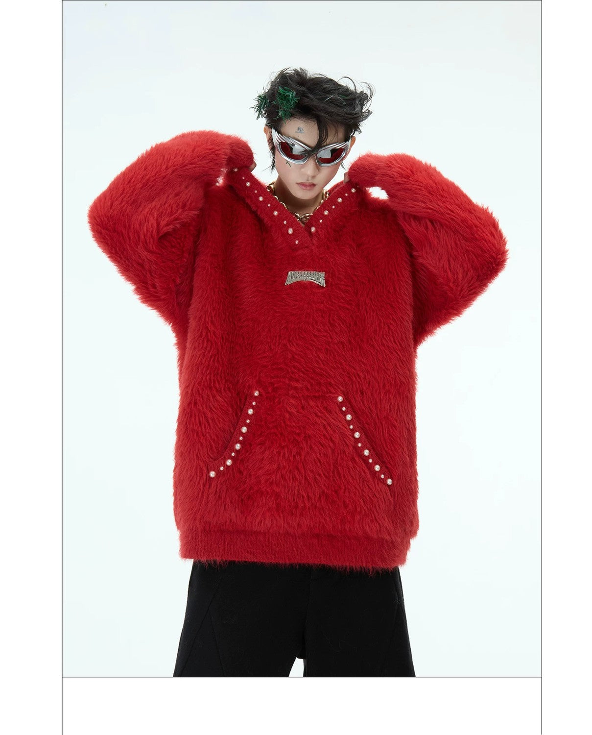 desc::pearl-faux-mink-loose-hoodie-sweater-unisex-streetwear-detail-img-13