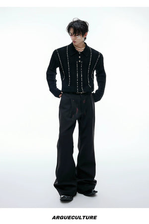 desc::pearl-rivet-ribbed-knit-polo-slim-fit-urban-long-sleeve-detail-img-13