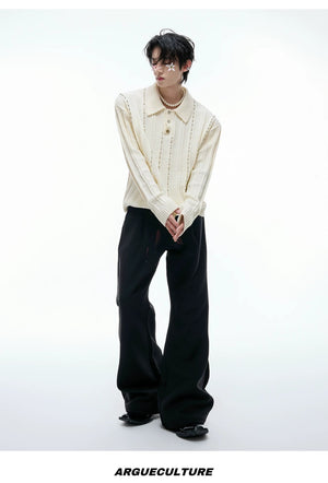 desc::pearl-rivet-ribbed-knit-polo-slim-fit-urban-long-sleeve-detail-img-15