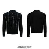 pearl-rivet-ribbed-knit-polo-slim-fit-urban-long-sleeve-white-top