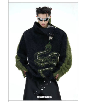 desc::pearl-snake-embellished-faux-mink-turtleneck-sweater-detail-img-17