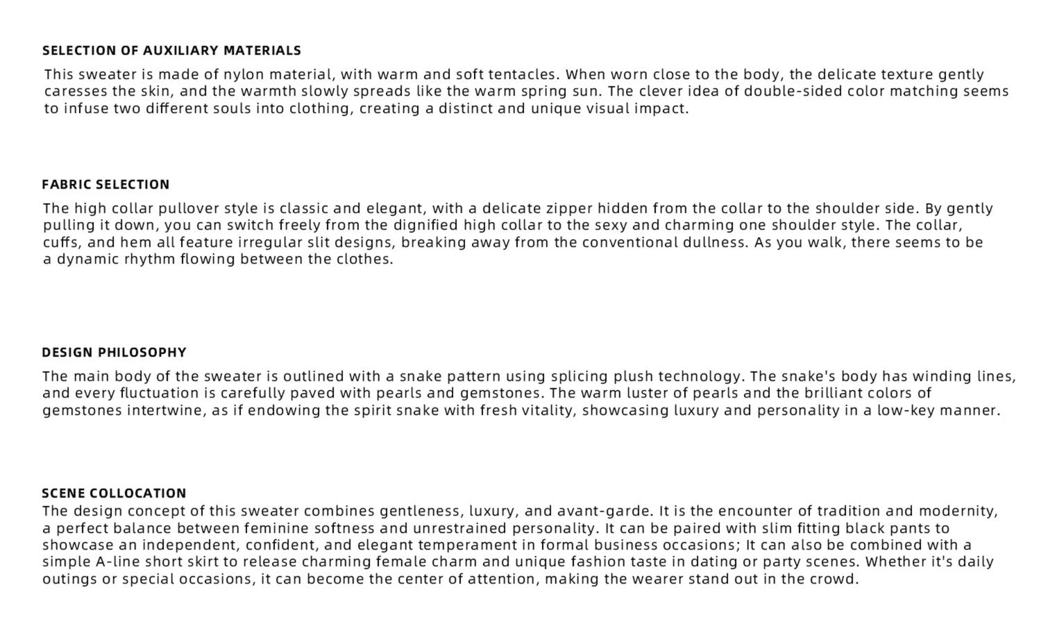 desc::pearl-snake-embellished-faux-mink-turtleneck-sweater-detail-img-4