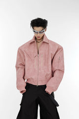 pink-polka-dot-gradient-cropped-moto-jacket-for-unisex-pink