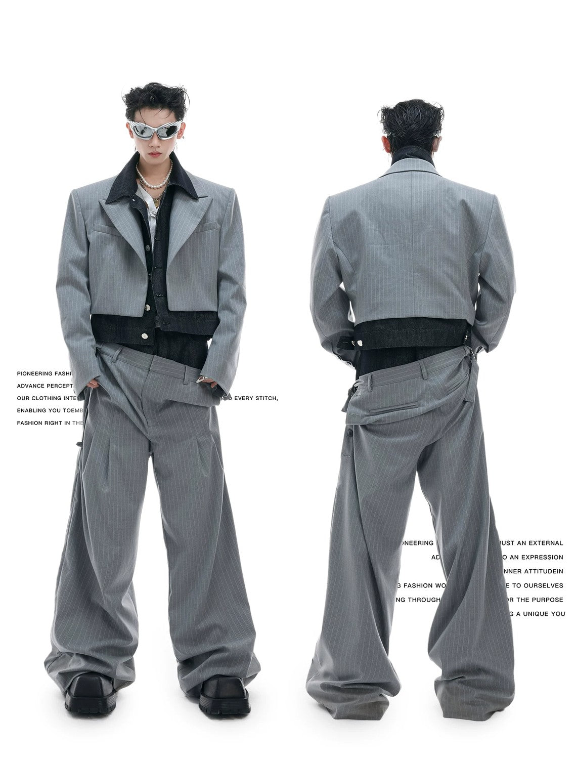 desc::pinstripe-denim-patchwork-deconstructed-streetwear-suit-detail-img-1