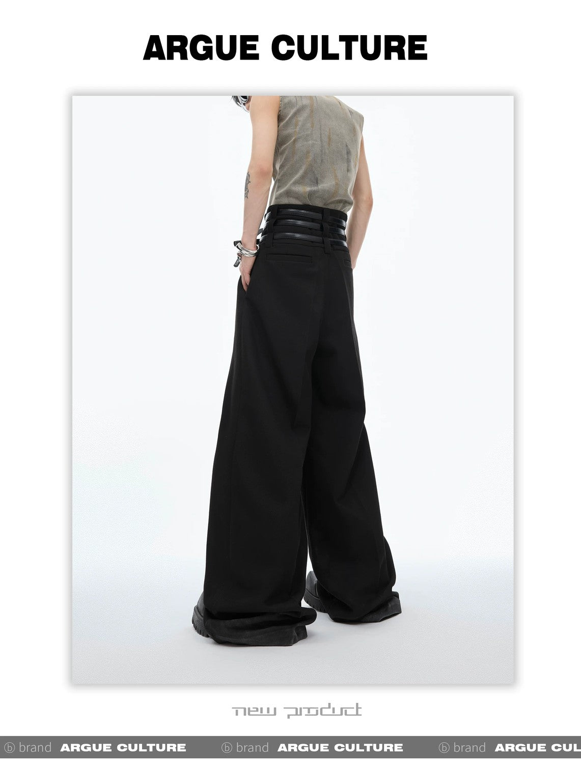 desc::pleated-straight-leg-designer-trousers-with-belt-detail-img-8