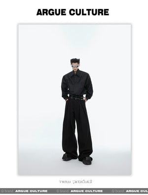 desc::pleated-straight-leg-designer-trousers-with-belt-detail-img-9